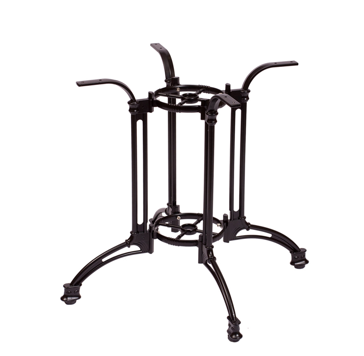 BFM Seating Boca 24"/33" Aluminum Table Base Black Powder Coat