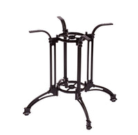 BFM Seating Boca 24"/33" Aluminum Table Base Black Powder Coat