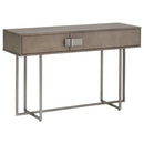 Sunpan Jade Console Table Antique Brass-Dark Mango / Antique Silver-Ash Grey