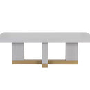 Sunpan Greco Dining Table in Gauntlet Grey 94.5''