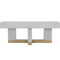 Sunpan Greco Dining Table in Gauntlet Grey 94.5''