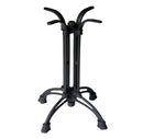 BFM Seating Daphanie Table Base - Dining/Bar Height - Sand Black Finish