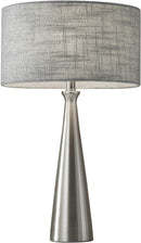 Adesso Linda Table Lamp - Brushed Steel