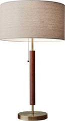 Adesso Hamilton Table Lamp - Walnut