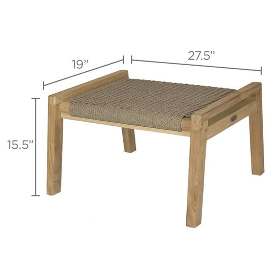 Royal Teak Admiral Ottoman