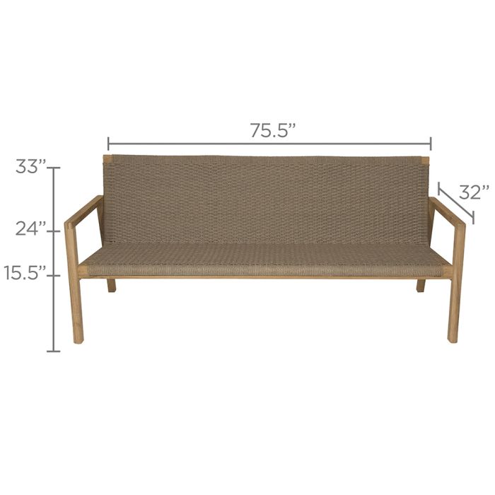 Royal Teak Admiral Sofa