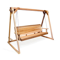 All Things Cedar 6'/8' Swing A-Frame & 4' Porch Swing Set
