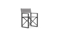 Azzurro Living Amalfi Director's Chair in Charcoal/White - Set of 4