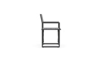 Azzurro Living Amalfi Director's Chair in Charcoal/White - Set of 4