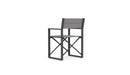 Azzurro Living Amalfi Director's Chair in Charcoal/White - Set of 4