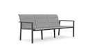 Azzurro Living Amalfi 3 Seat Sofa in Charcoal/Whte
