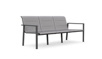 Azzurro Living Amalfi 3 Seat Sofa in Charcoal/Whte