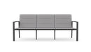 Azzurro Living Amalfi 3 Seat Sofa in Charcoal/Whte