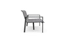 Azzurro Living Amalfi 3 Seat Sofa in Charcoal/Whte