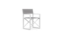Azzurro Living Amalfi Director's Chair in Charcoal/White - Set of 4