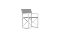 Azzurro Living Amalfi Director's Chair in Charcoal/White - Set of 4