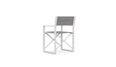 Azzurro Living Amalfi Director's Chair in Charcoal/White - Set of 4