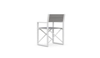 Azzurro Living Amalfi Director's Chair in Charcoal/White - Set of 4