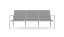 Azzurro Living Amalfi 3 Seat Sofa in Charcoal/Whte