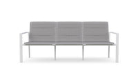 Azzurro Living Amalfi 3 Seat Sofa in Charcoal/Whte