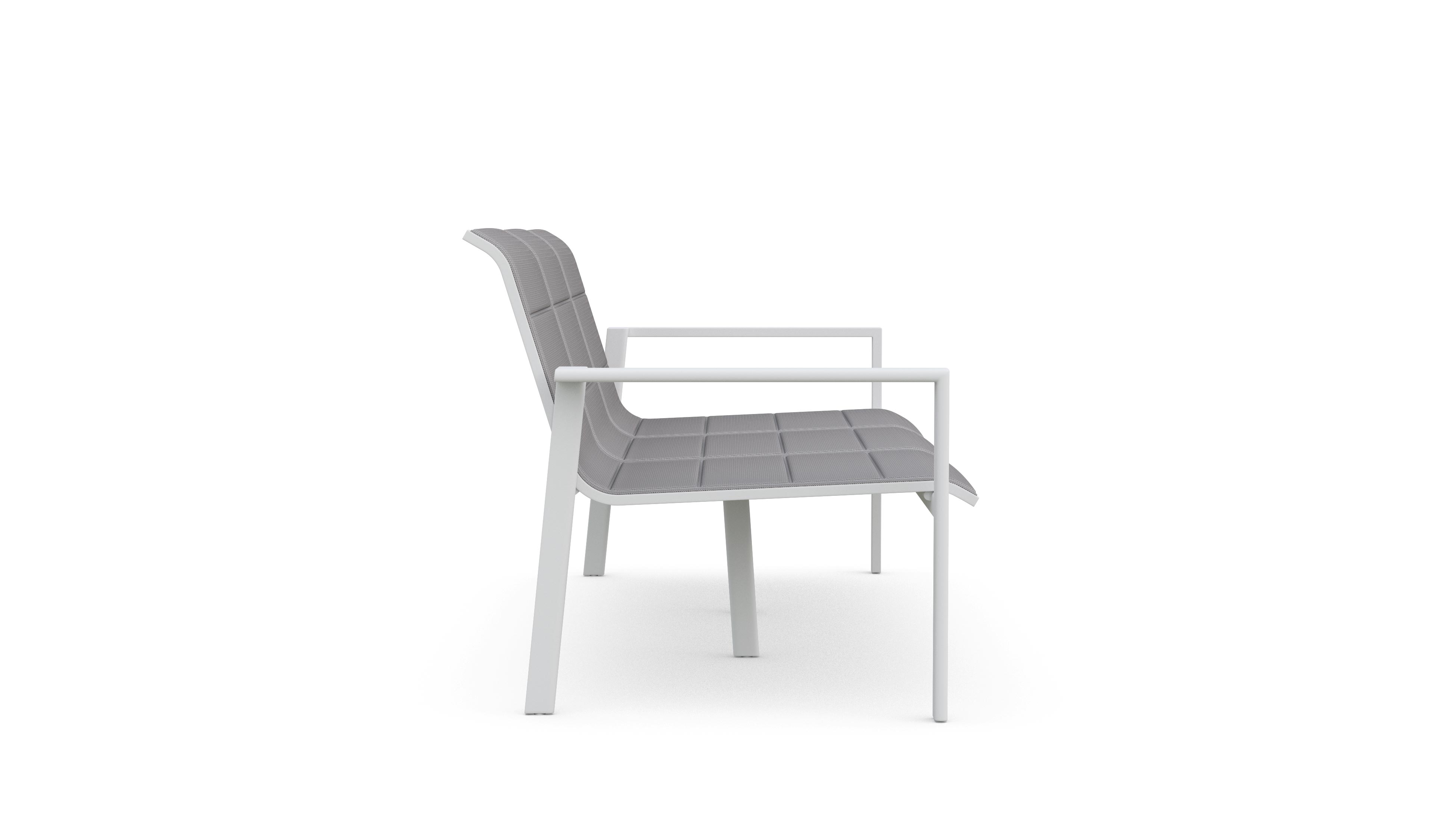 Azzurro Living Amalfi 3 Seat Sofa in Charcoal/Whte