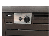 AZ Patio Heaters Outdoor Rectangle Fire Pit in Hammered Bronze / Black Mocha with Wind Screen