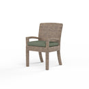 Sunset West Havana Dining Chair in Canvas Flax with Self Welt