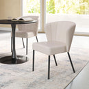 Zuo Modern Aimee Dining Chair in Cream/Beige/Gray
