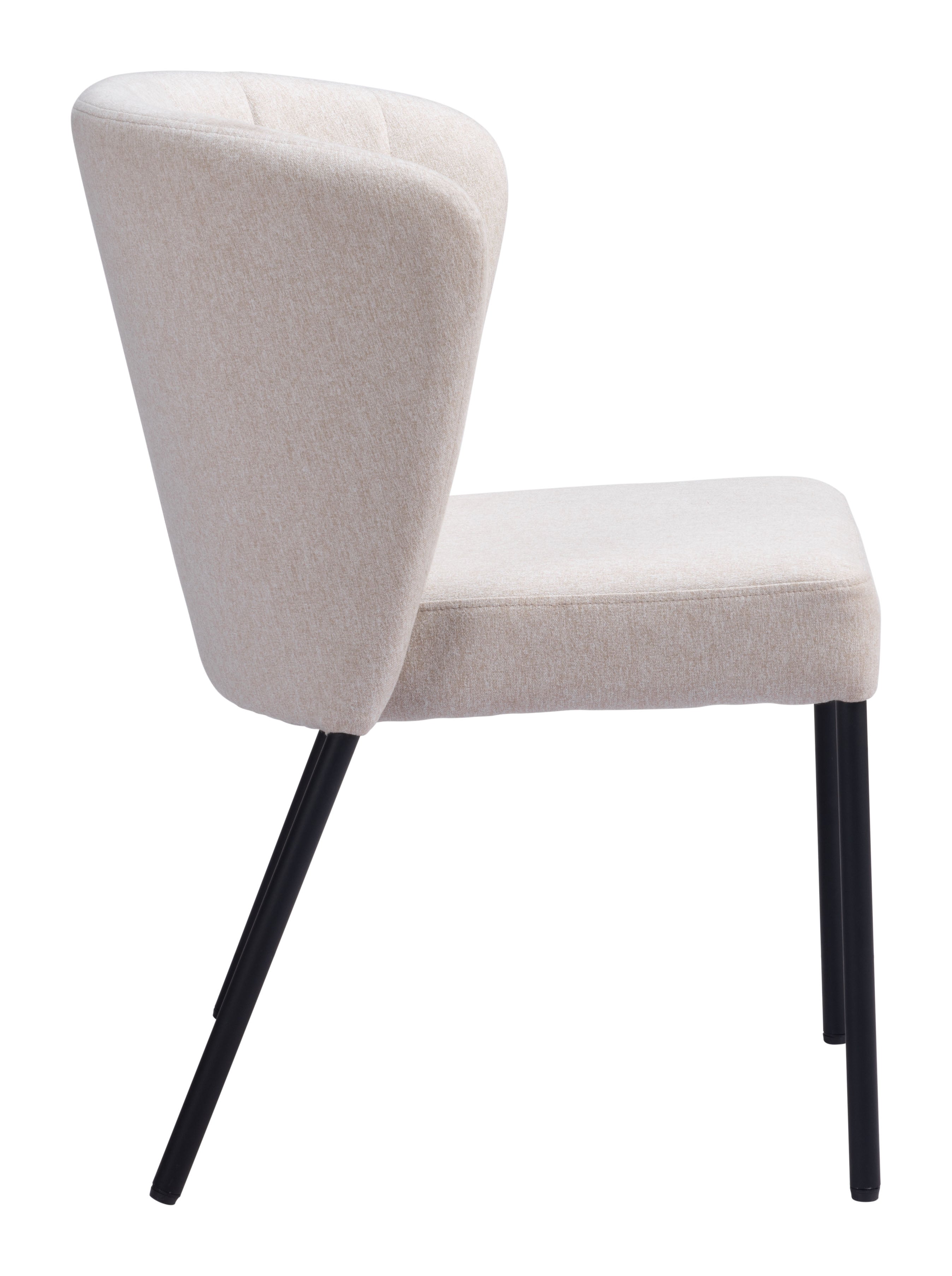 Zuo Modern Aimee Dining Chair in Cream/Beige/Gray