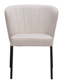Zuo Modern Aimee Dining Chair in Cream/Beige/Gray