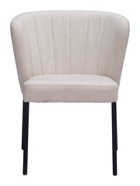 Zuo Modern Aimee Dining Chair in Cream/Beige/Gray