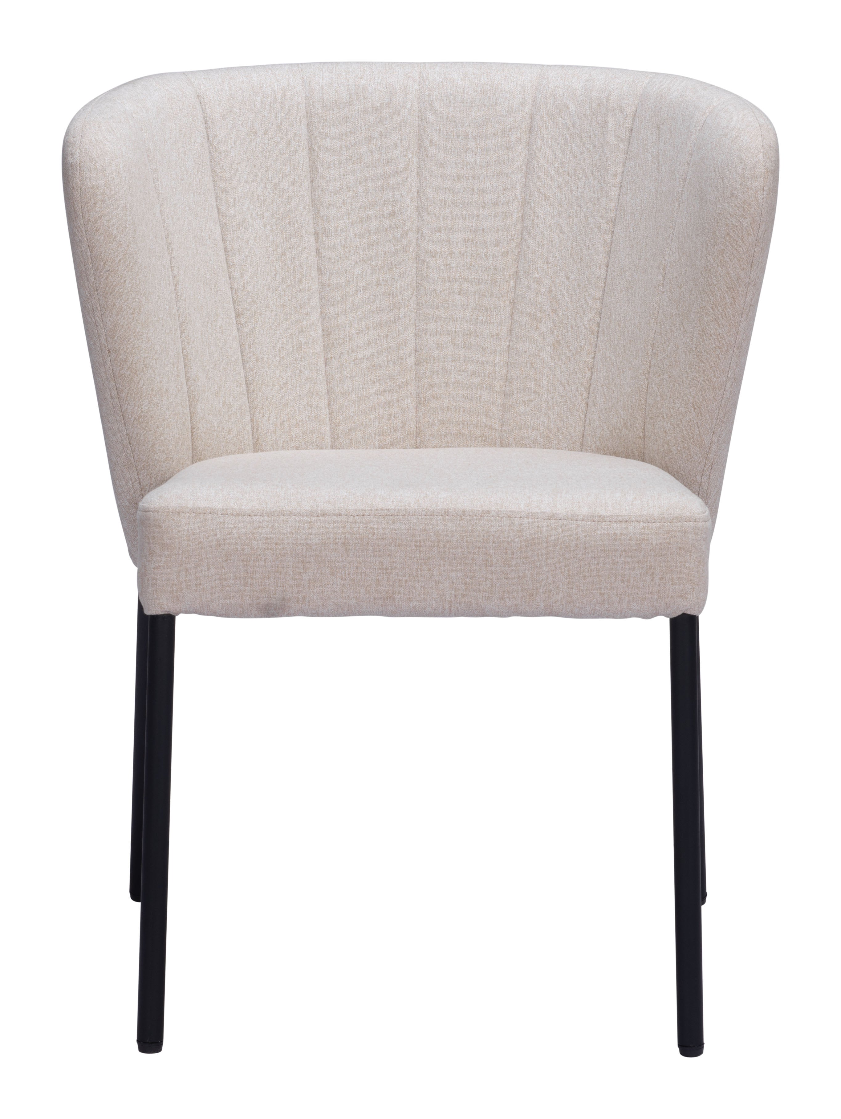 Zuo Modern Aimee Dining Chair in Cream/Beige/Gray