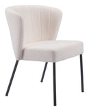 Zuo Modern Aimee Dining Chair in Cream/Beige/Gray