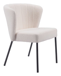 Zuo Modern Aimee Dining Chair in Cream/Beige/Gray