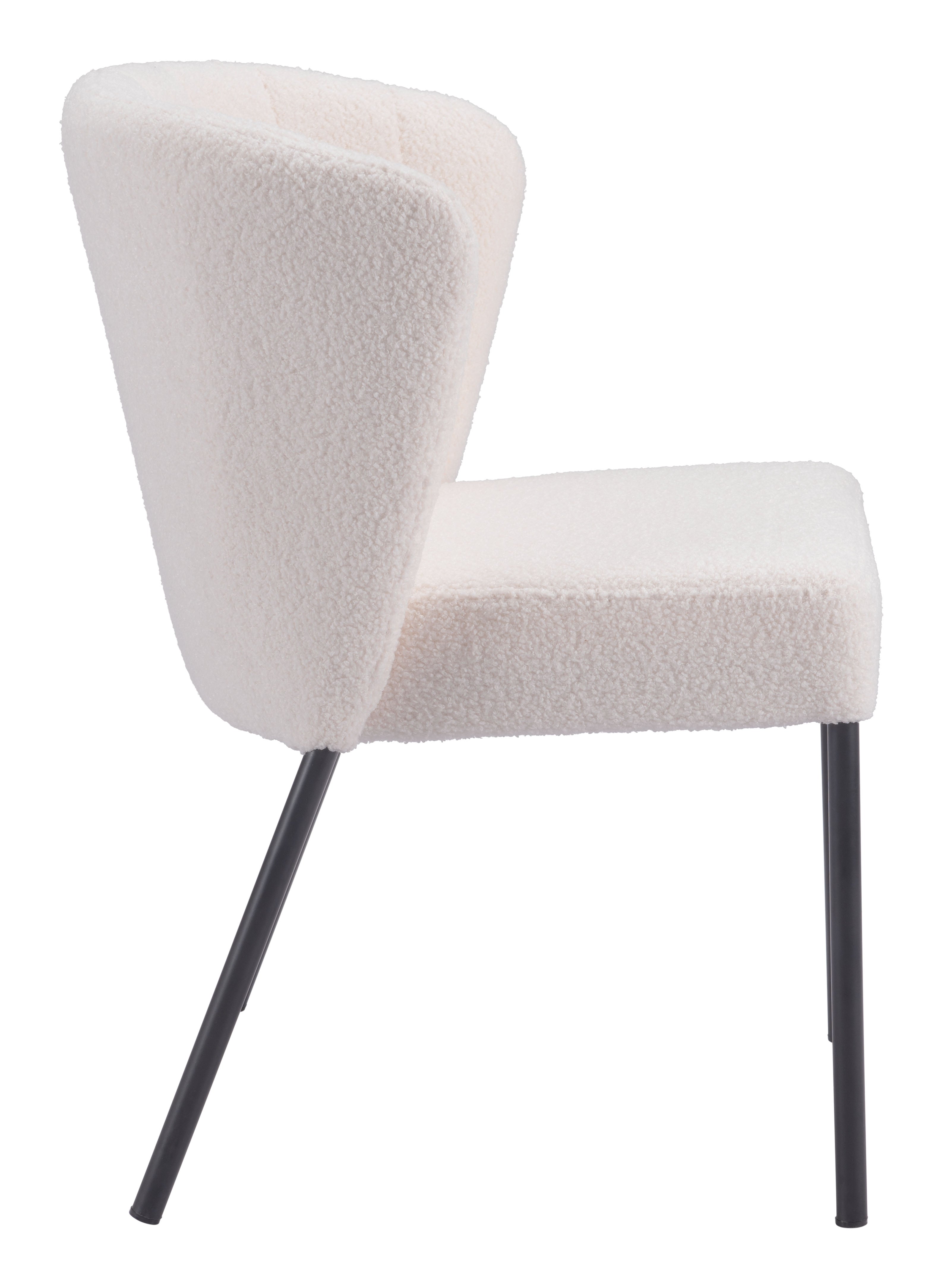 Zuo Modern Aimee Dining Chair in Cream/Beige/Gray