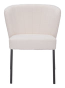 Zuo Modern Aimee Dining Chair in Cream/Beige/Gray