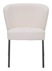 Zuo Modern Aimee Dining Chair in Cream/Beige/Gray
