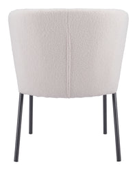 Zuo Modern Aimee Dining Chair in Cream/Beige/Gray