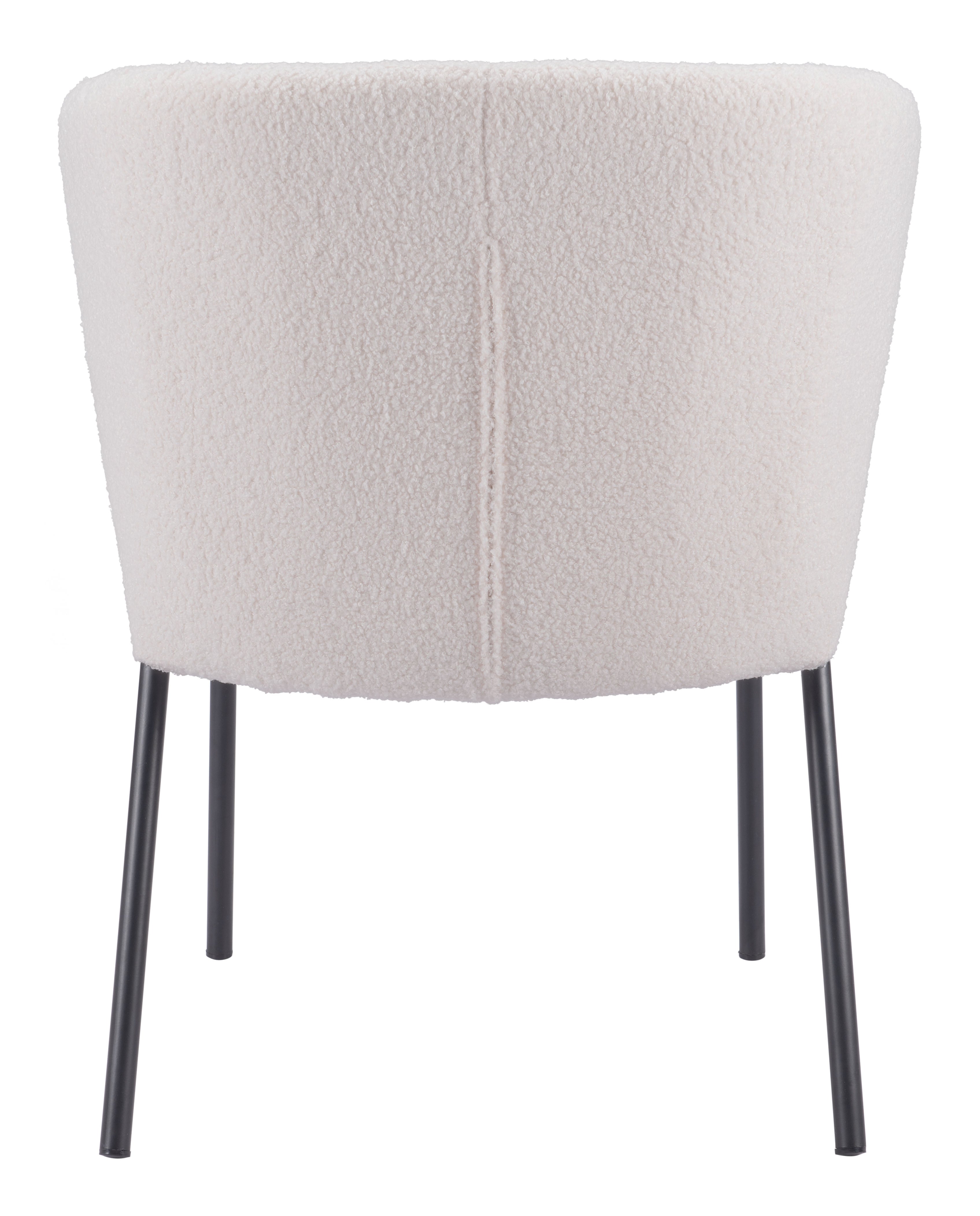 Zuo Modern Aimee Dining Chair in Cream/Beige/Gray