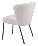 Zuo Modern Aimee Dining Chair in Cream/Beige/Gray