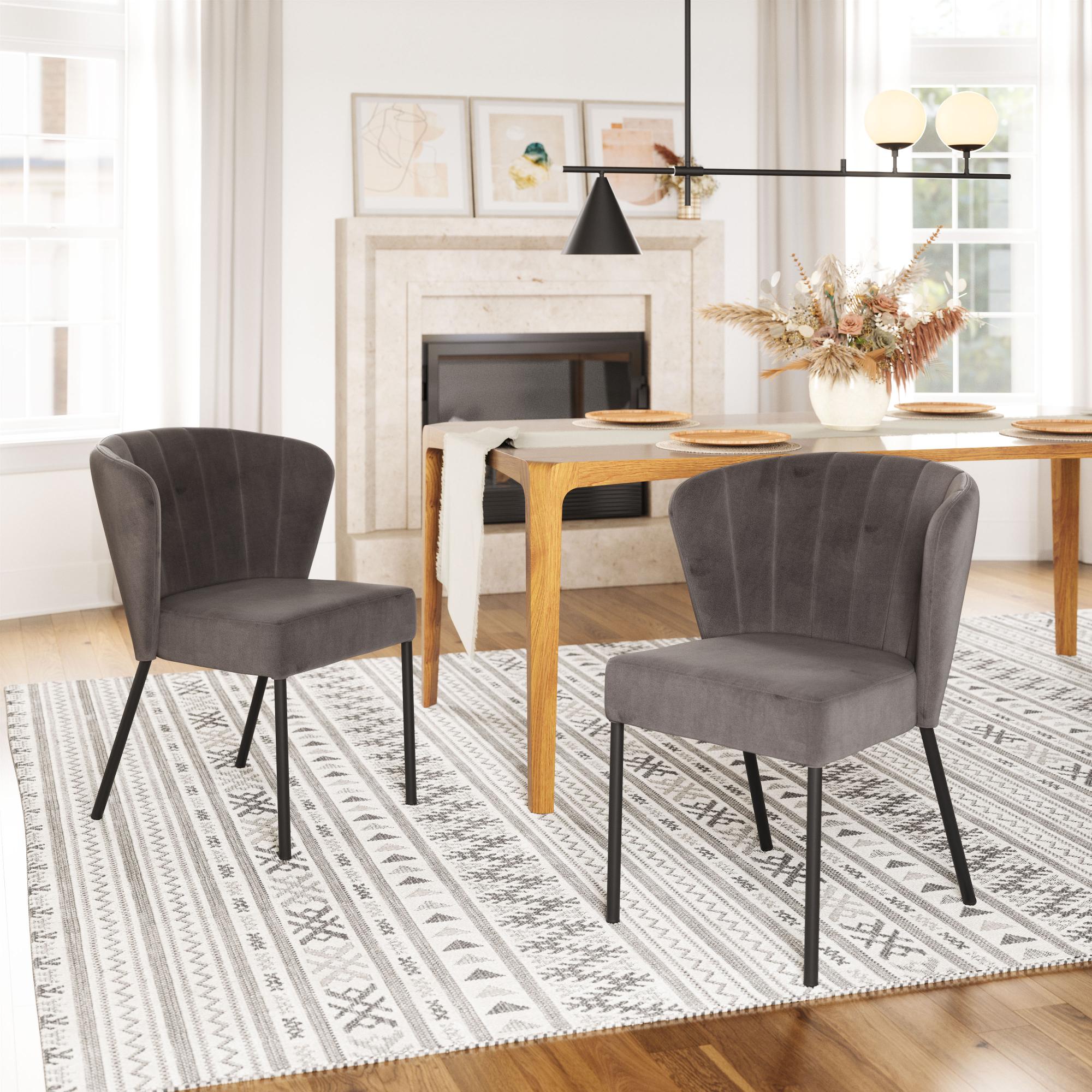 Zuo Modern Aimee Dining Chair in Cream/Beige/Gray