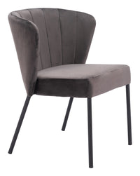Zuo Modern Aimee Dining Chair in Cream/Beige/Gray