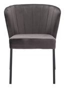 Zuo Modern Aimee Dining Chair in Cream/Beige/Gray