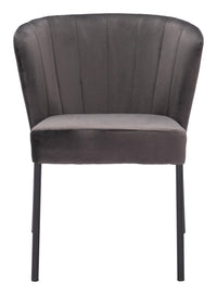 Zuo Modern Aimee Dining Chair in Cream/Beige/Gray