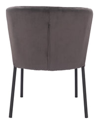 Zuo Modern Aimee Dining Chair in Cream/Beige/Gray