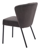 Zuo Modern Aimee Dining Chair in Cream/Beige/Gray