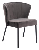 Zuo Modern Aimee Dining Chair in Cream/Beige/Gray