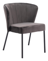 Zuo Modern Aimee Dining Chair in Cream/Beige/Gray