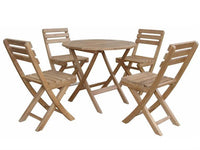 Anderson Teak Chester Alabama 5-Pieces Bistro Set