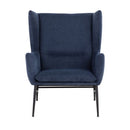 Sunpan Kasen Lounge Chair Belfast Heather Grey / Belfast Navy